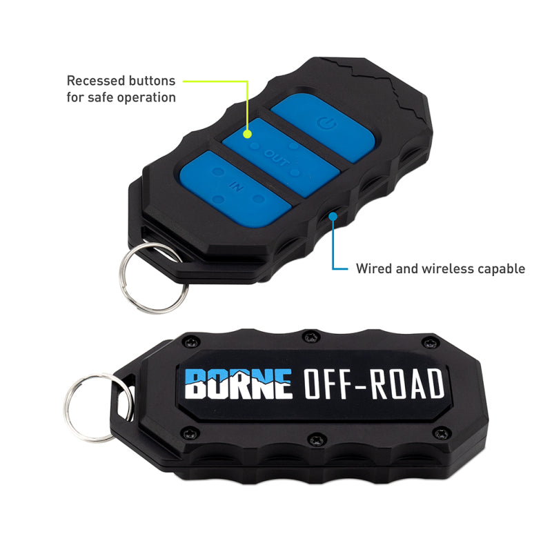 

Borne Off-Road BNWN-10-SBL - BRNBNWN-10-SBL - Borne Off-Road 10K Winch - Blue Synthetic Rope - Shipped in Europe - Tuningsupply.com
