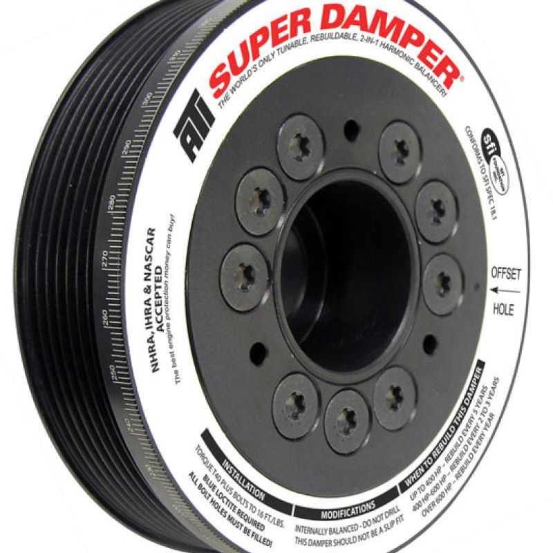 ATI Damper - 5.67in - Alum - 6 Grv - Toyota 2Zz-Ge - 1.8L - 4 Percent OD - 1Pc-tuningsupply.com