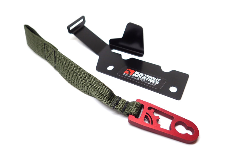 BuiltRight Industries 09-20 Ford F-150/Raptor (09-14 SuperCrew Only) Rear Seat Release - Olive Strap-tuningsupply.com