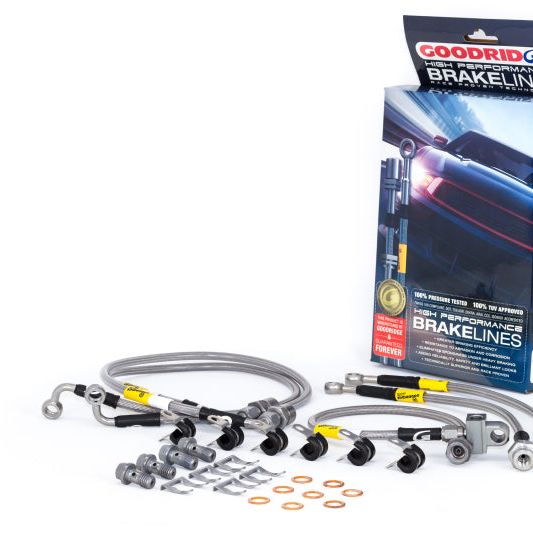 Goodridge 00-06 Chevrolet Tahoe (w/Rear Disc w/o Stabila Trak) Stainless Steel Brake Line Kit-tuningsupply.com