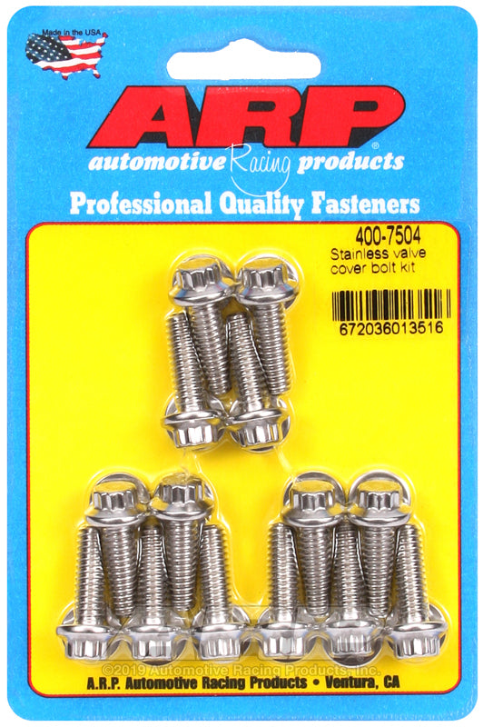

ARP 400-7504 - ARP400-7504 - ARP SS Valve Cover Bolt Kit - Shipped in Europe - Tuningsupply.com
