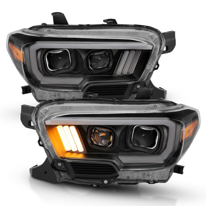 

ANZO 111379 - ANZ111379 - ANZO 2016-2017 Toyota Tacoma Projector Headlights w/ Plank Style Design Black/Amber w/ DRL - Shipped in Europe - Tuningsupply.com
