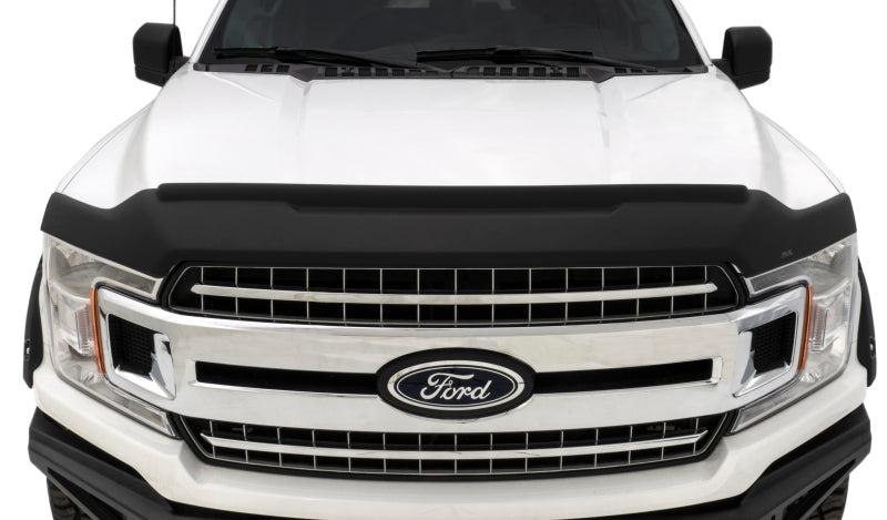 AVS 15-18 Ford F-150 Aeroskin II Textured Low Profile Hood Shield - Black-tuningsupply.com