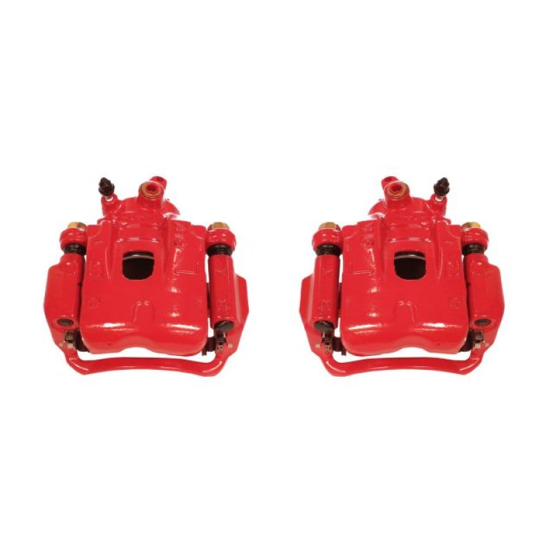 Power Stop 95-04 Toyota Tacoma Front Red Calipers w/Brackets - Pair-tuningsupply.com