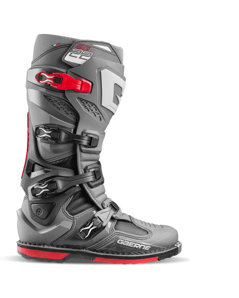 Gaerne SG22 Boot Anthracite/ Black/Red Size - 13-tuningsupply.com