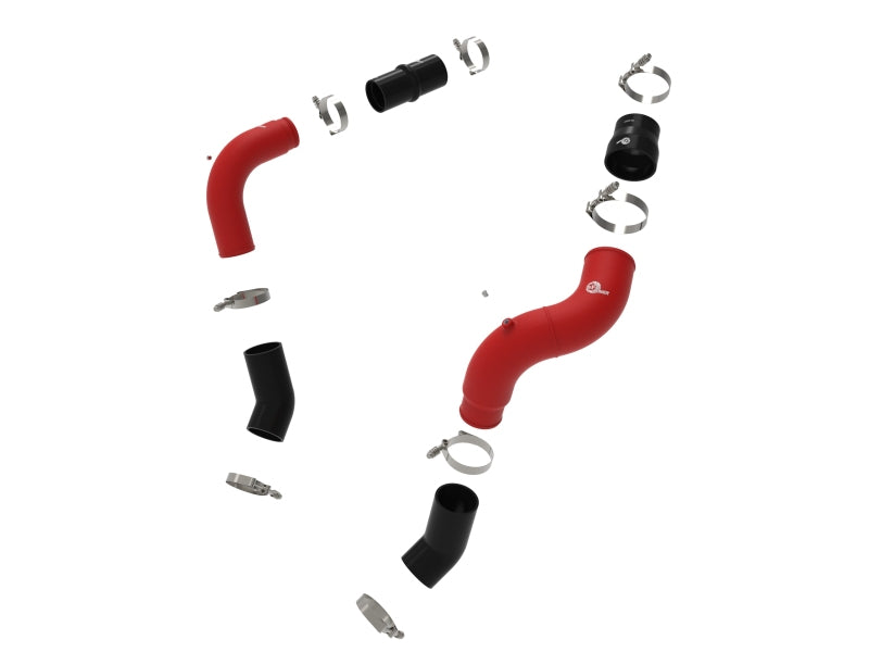 

aFe 46-20814-R - AFE46-20814-R - aFe BladeRunner 3in & 3-1/2in AL Hot and Cold Charge Pipe Kit Red RAM Diesel Trucks 25-26 L6-6.7L - Shipped in Europe - Tuningsupply.com
