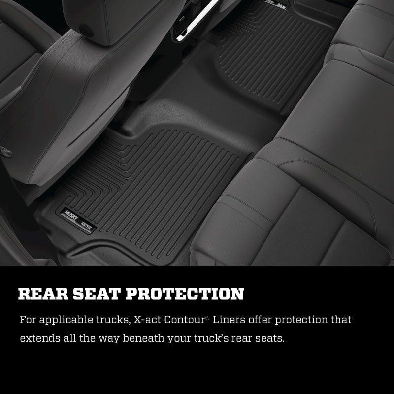 Husky Liners 16-17 Mazda CX-9 X-Act Contour Black Floor Liners (2nd Seat)-tuningsupply.com