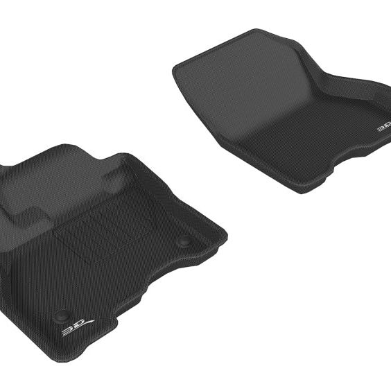 3D MAXpider 2013-2019 Nissan Leaf Kagu 1st Row Floormat - Black-tuningsupply.com