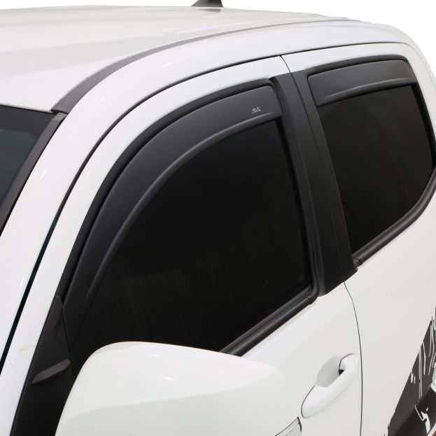 AVS 16-18 Toyota Tacoma Double Cab Ventvisor In-Channel Window Deflectors 4pc - Matte Black-tuningsupply.com