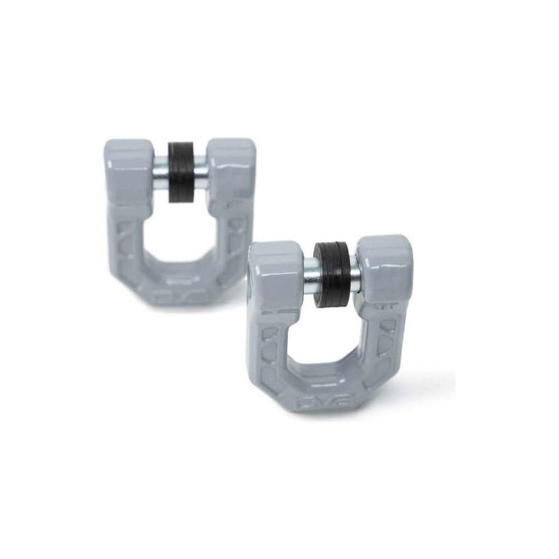 DV8 Offroad Elite Series D-Ring Shackles - Pair (Gray)-tuningsupply.com