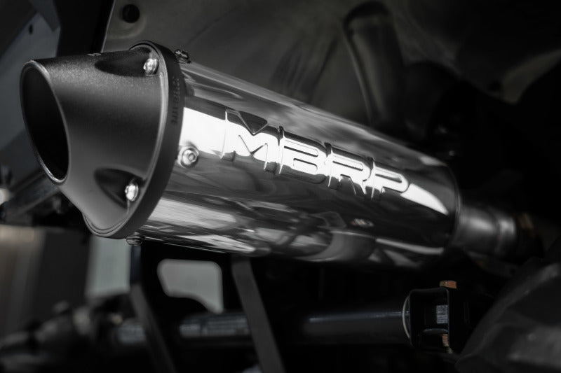 MBRP 2015 Polaris Hawkeye 325/Sportsman ETX 5in Single Slip-On Performance Series Exhaust-tuningsupply.com