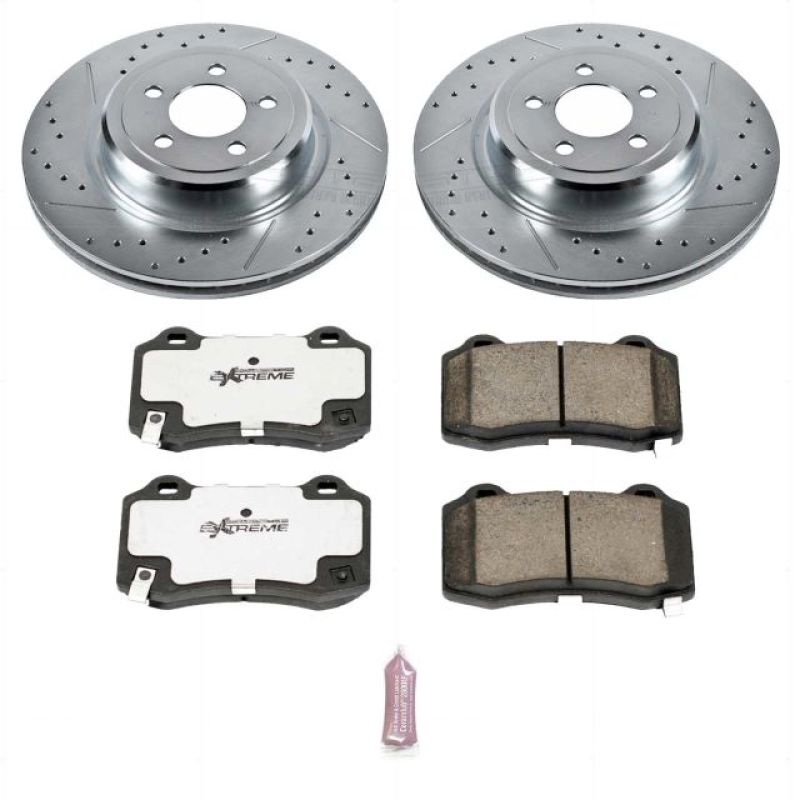 Power Stop 08-23 Dodge Challenger Rear Z26 Street Warrior Brake Kit-tuningsupply.com