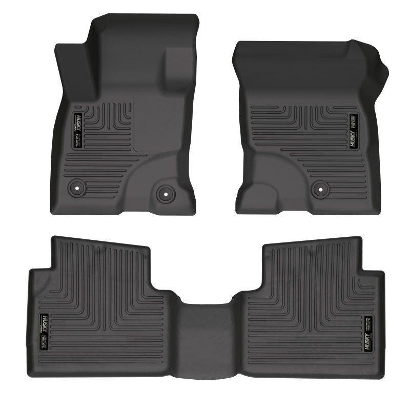 Husky Liners 2022 Ford Escape Hybrid Black Front & 2nd Seat Floor Liners-tuningsupply.com