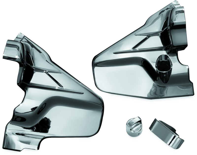 Kuryakyn Louvered Transmission Cover 01-17 Honda GL1800 Chrome-tuningsupply.com