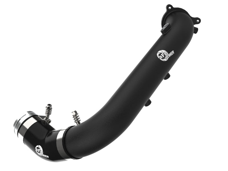 aFe BladeRunner Black 2-3/4in Aluminum Charge Pipe 2021 Toyota Supra GR (A90) I4-2.0L (t) B48-tuningsupply.com