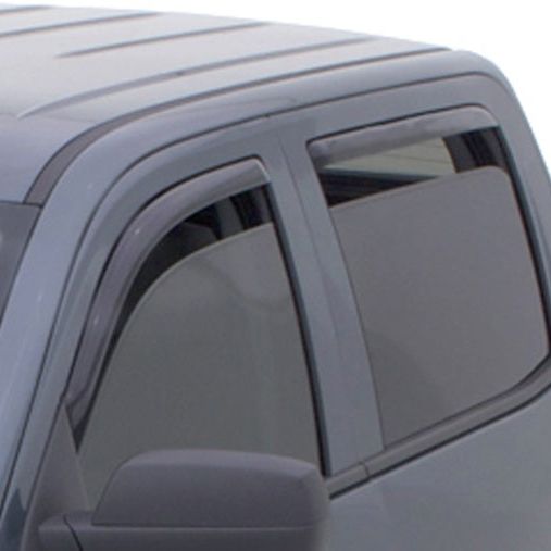 AVS 15-18 Chevy Silverado 2500 Ext. Cab Ventvisor Front & Rear Window Deflectors 4pc - Smoke-tuningsupply.com