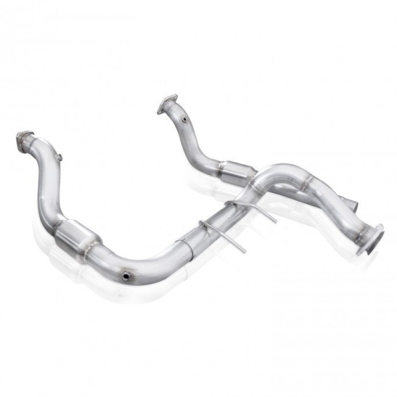 

Stainless Works FTR17DPCAT - SSWFTR17DPCAT - Stainless Works 2017 F-150 Raptor 3.5L 3in Downpipe High-Flow Cats Factory Connection - Shipped in Europe - Tuningsupply.com
