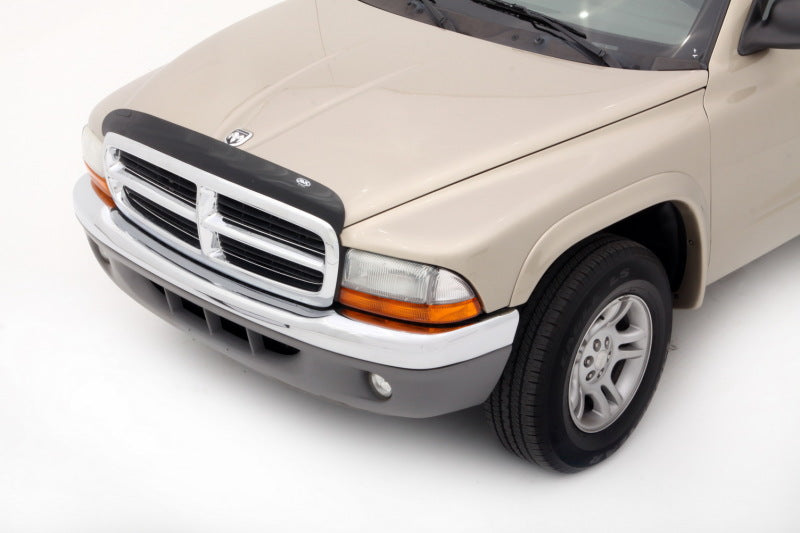 AVS 97-04 Dodge Dakota (Front Mount) High Profile Bugflector II Hood Shield - Smoke-tuningsupply.com