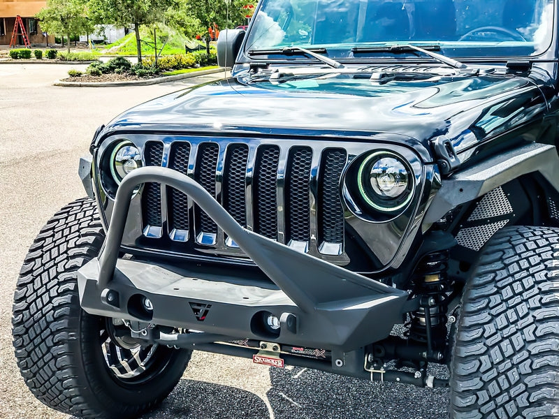 Oracle Oculus Bi-LED Projector Headlights for Jeep JL/Gladiator JT - Matte Blk - 5500K SEE WARRANTY-tuningsupply.com