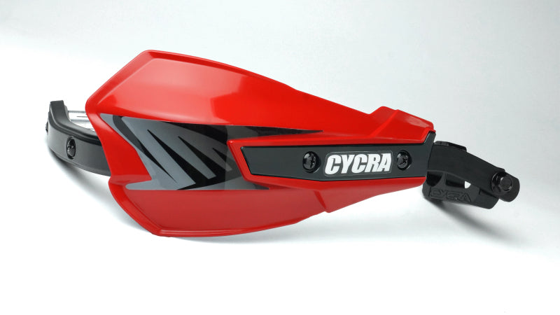 Cycra Vortex Hand Guard/w Universal U-Clamps - GG Red-tuningsupply.com