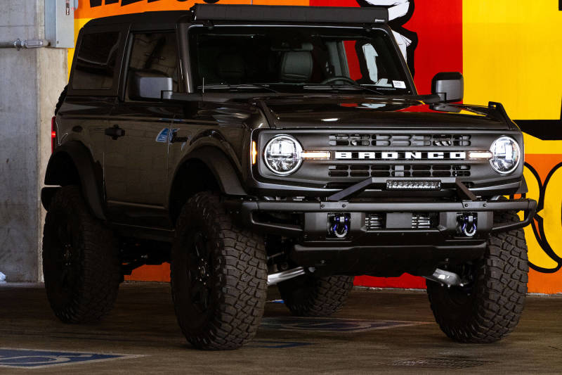 DV8 Offroad 21-22 Ford Bronco Factory Modular Front Bumper Bull Bar-tuningsupply.com