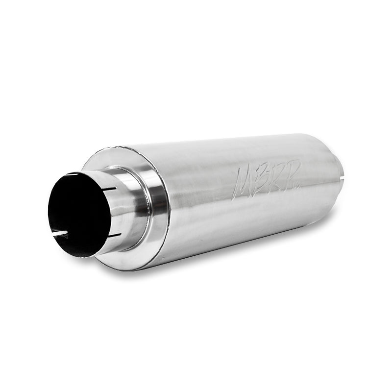 MBRP Universal Quiet Tone Muffler 5in Inlet /Outlet 8in Dia Body 31in Overall-tuningsupply.com