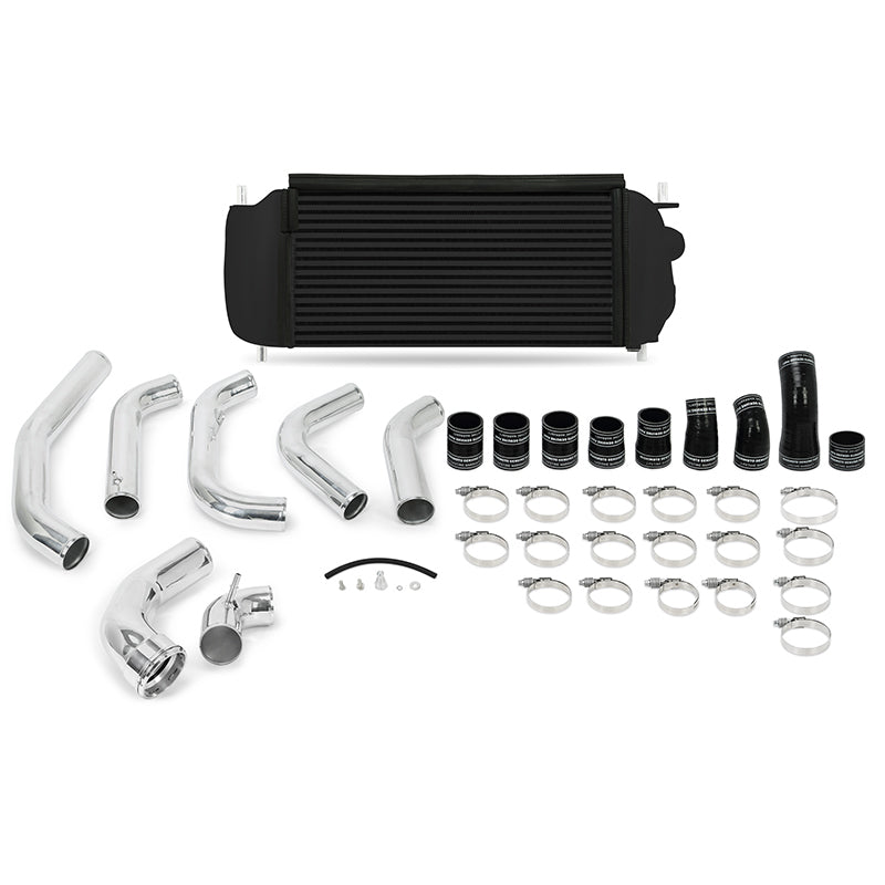 Mishimoto 15-16 Ford F-150 EcoBoost 3.5L Black Performance Intercooler Kit w/ Polished Pipes-tuningsupply.com