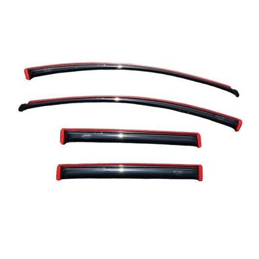 AVS 07-14 Ford Edge Ventvisor In-Channel Front & Rear Window Deflectors 4pc - Smoke-tuningsupply.com