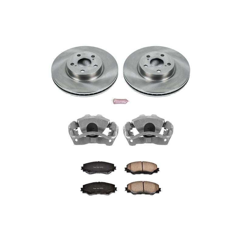 Power Stop 09-10 Pontiac Vibe Front Autospecialty Brake Kit w/Calipers-tuningsupply.com