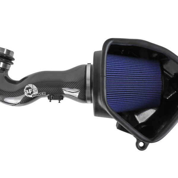 aFe 19-20 GM Trucks 5.3L/6.2L Track Series Carbon Fiber Cold Air Intake System With Pro 5R Filters-tuningsupply.com