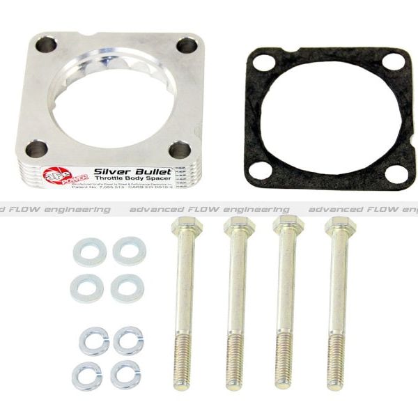 aFe Silver Bullet Throttle Body Spacer 12 Honda Civic Si  / 08-12 Honda Accord / 09-12 Acura TSX-tuningsupply.com