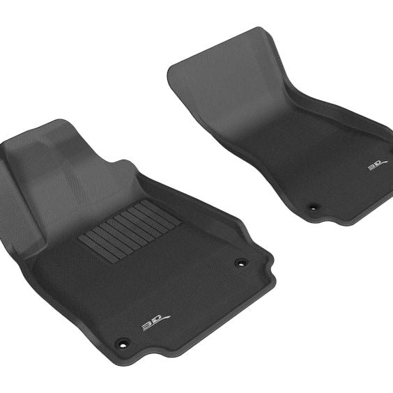 3D MAXpider 2012-2018 Audi A6/A7/S6/S7/RS7 Kagu 1st Row Floormat - Black-tuningsupply.com