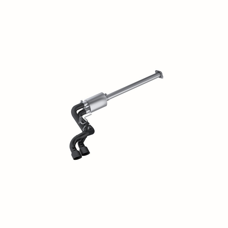 MBRP 09-14 Ford F150 Pre-Axle 4.5in OD Tips Dual Outlet 3in Black Coated Cat Back Exhaust-tuningsupply.com