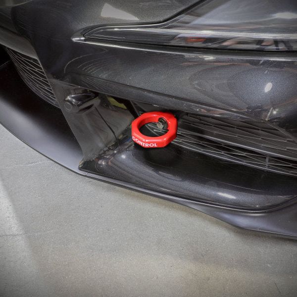 aFe Control Front Tow Hook Red 20-21 Toyota GR Supra (A90)-tuningsupply.com