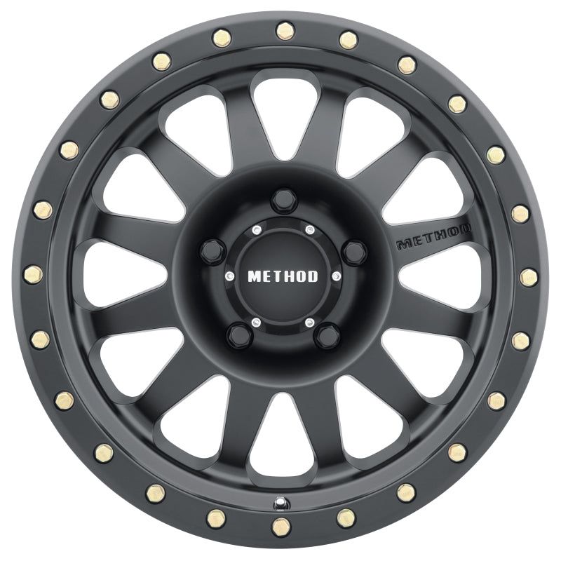 Method MR304 Double Standard 17x8.5 0mm Offset 5x150 116.5mm CB Matte Black Wheel-tuningsupply.com