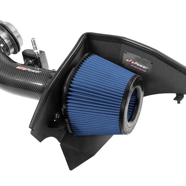 aFe 19-20 GM Trucks 5.3L/6.2L Track Series Carbon Fiber Cold Air Intake System With Pro 5R Filters-tuningsupply.com