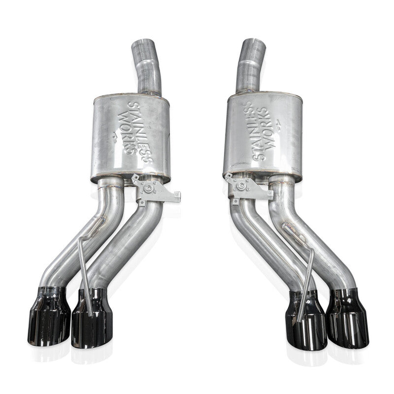 

Stainless Works CT5V22AB-BC - SSWCT5V22AB-BC - Stainless Works 22-25 Cadillac CT5-V Blackwing Axle Back Exhaust - Black Chrome Tips - Shipped in Europe - Tuningsupply.com
