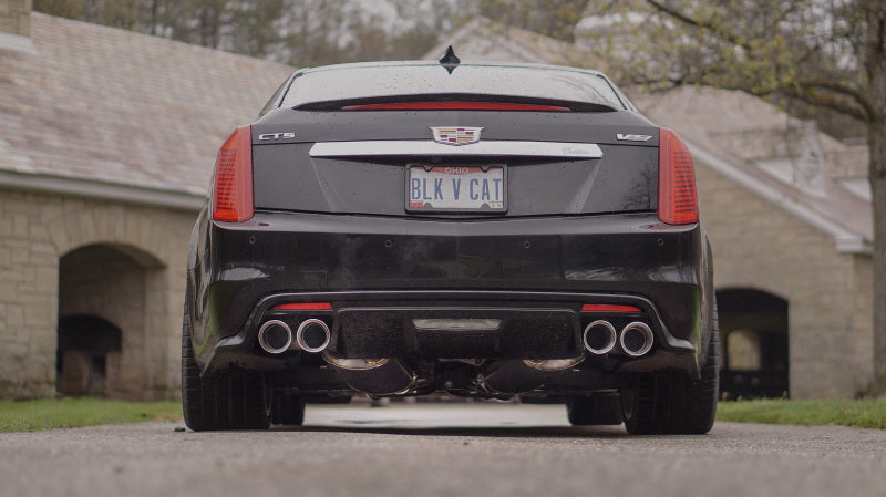 

Stainless Works CTSV16CB - SSWCTSV16CB - Stainless Works 2016-18 Cadillac CTS-V Sedan Catback System Resonated X-Pipe Dual-Mode Mufflers - Shipped in Europe - Tuningsupply.com
