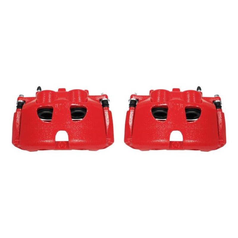 Power Stop 10-17 Ford Expedition Front Red Calipers w/Brackets - Pair-tuningsupply.com