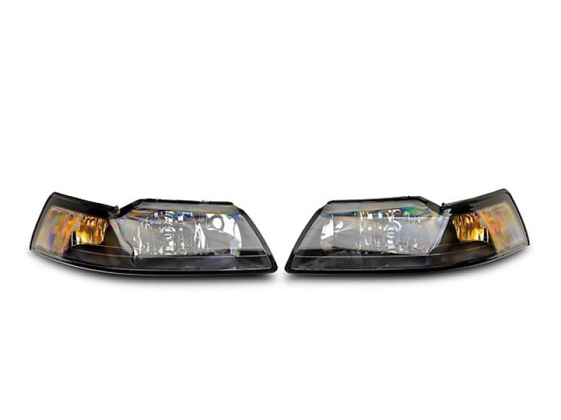 

Raxiom 413419 - RAX413419 - Raxiom 99-04 Mustang Axial Series OEM Style Replacement Headlights- Black Housing (Clear Lens) - Shipped in Europe - Tuningsupply.com
