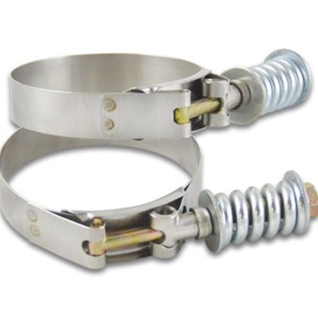 Vibrant SS T-Bolt Clamps Pack of 2 Size Range: 2.69in to 2.99in OD For use w/ 2.5in ID Coupling-Clamps-Vibrant-VIB27825-SMINKpower Performance Parts