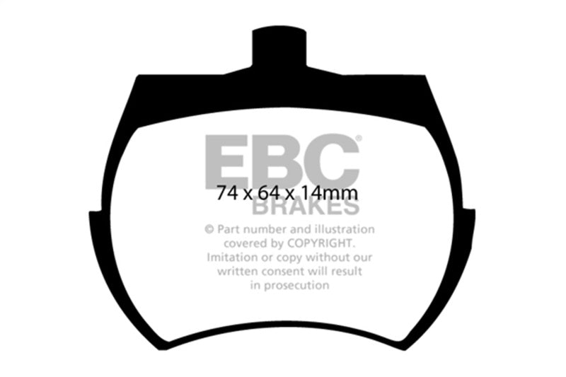 
  

EBC DP4127R - EBCDP4127R - EBC 84-92 Austin Mini 1.0L Yellowstuff Front Brake Pads - Shipped in Europe - Tuningsupply.com

