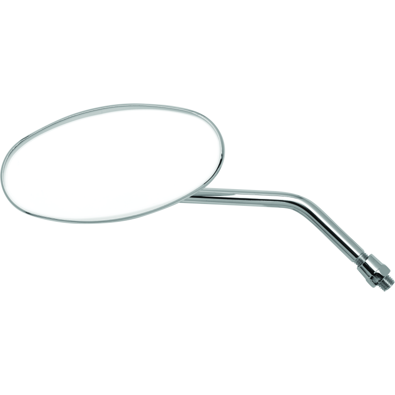 BikeMaster Adjustable Oval Mirror 10mm - Each -Chrome-tuningsupply.com