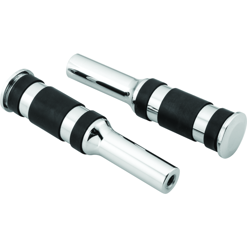 Bikers Choice Chrome Billet Three Band Replacement Pegs For Forward Controls-tuningsupply.com