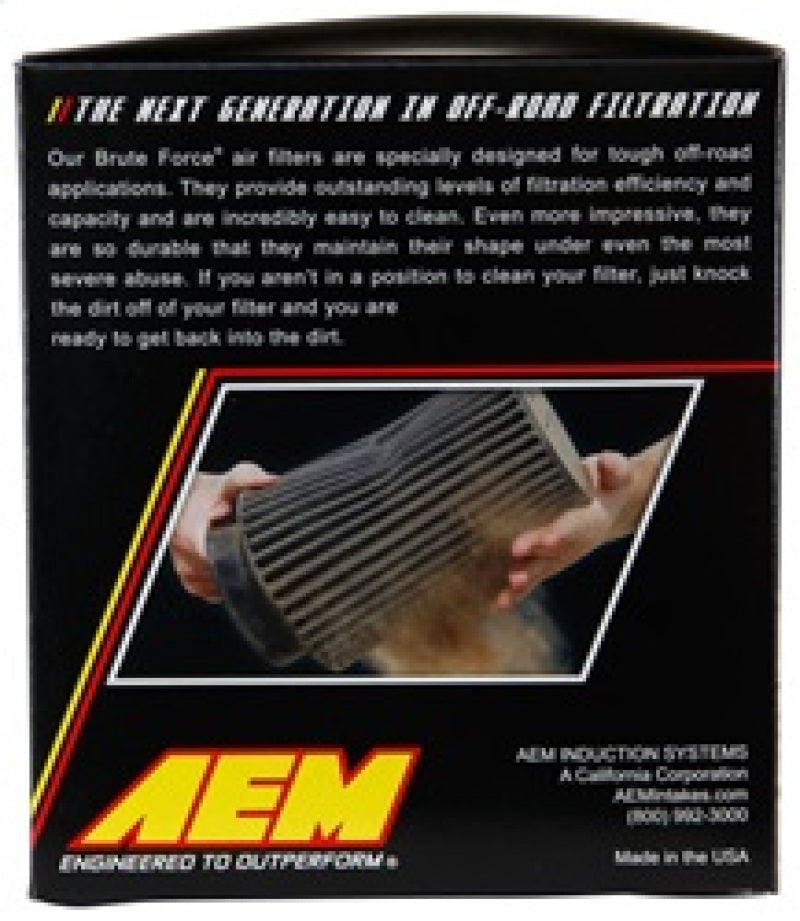 

AEM Induction 21-202BF - AEM21-202BF - AEM 2.75 in x 5 in Dryflow Air Filter - Shipped in Europe - Tuningsupply.com
