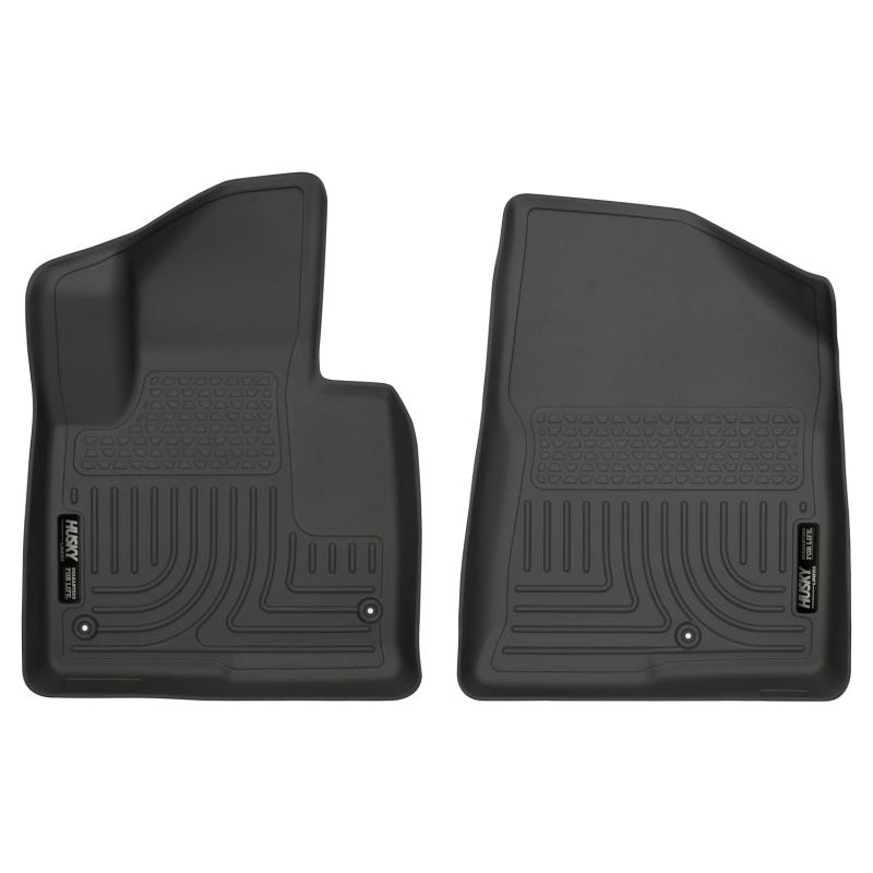 Husky Liners 13-15 Hyundai Sante Fe GLS/Limited WeatherBeater Front Row Black Floor Liners-tuningsupply.com