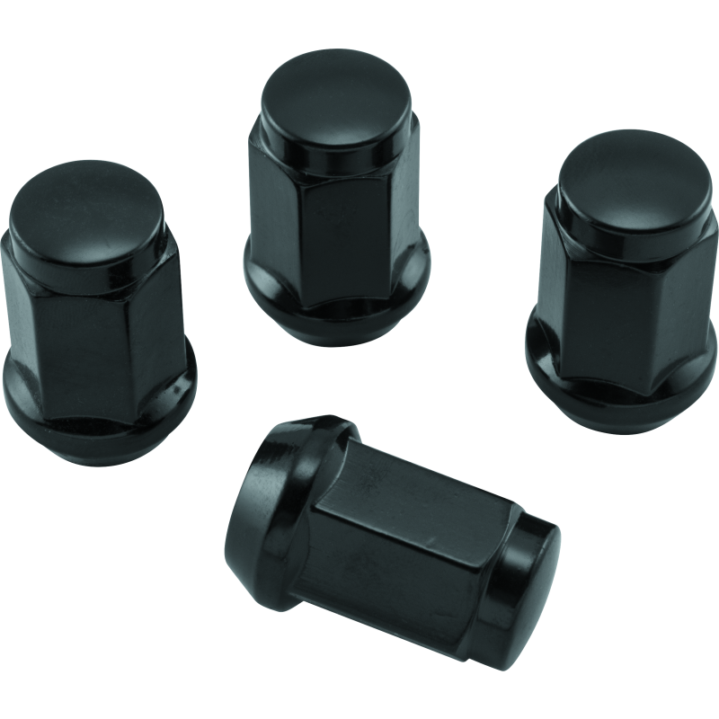 QuadBoss Lug Nuts 12x1.5 - 17mm-Od - Black - Box of 4-tuningsupply.com