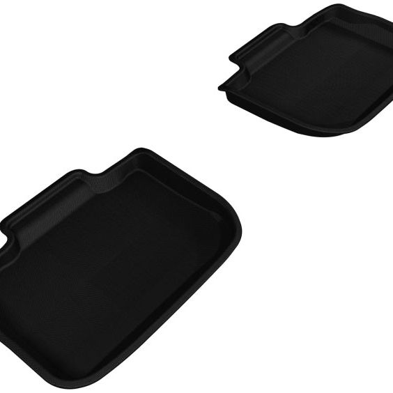 3D MAXpider 2011-2020 Dodge/Chrysler Charger/300/300C Kagu 2nd Row Floormats - Black-tuningsupply.com