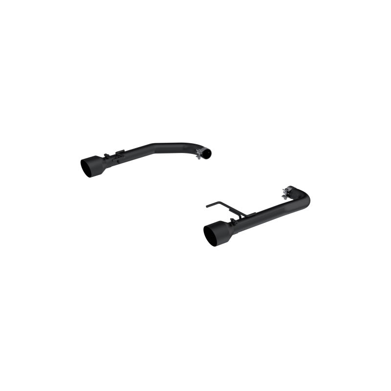 MBRP 15-23 Ford Mustang 2.3L EcoBoost Black 2.5in Axle Back Dual Split Rear Exit (Race Version)-tuningsupply.com