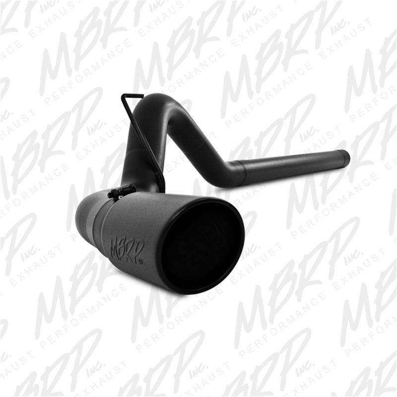 MBRP 10-12 Dodge 2500/3500 Cummins 6.7L Filter Back Single Side Black Coated Exhaust System-tuningsupply.com